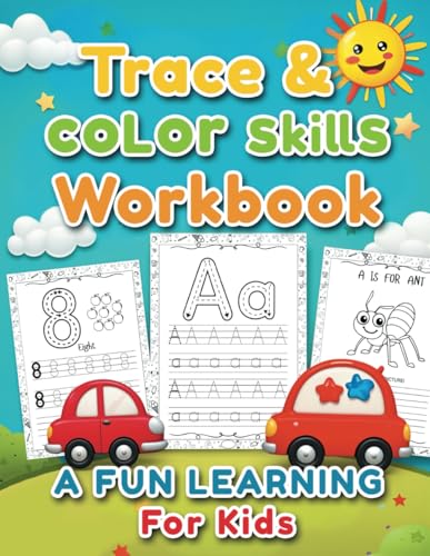Trace & Color Skills Workbook: A Fun Learning For Kids von Independently published