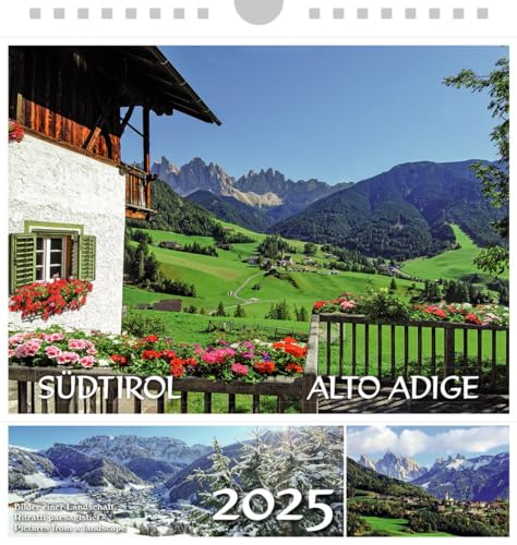 Südtirol 025, Postkartenkalender Querformat: Tischkalender bzw Postkartenkalender