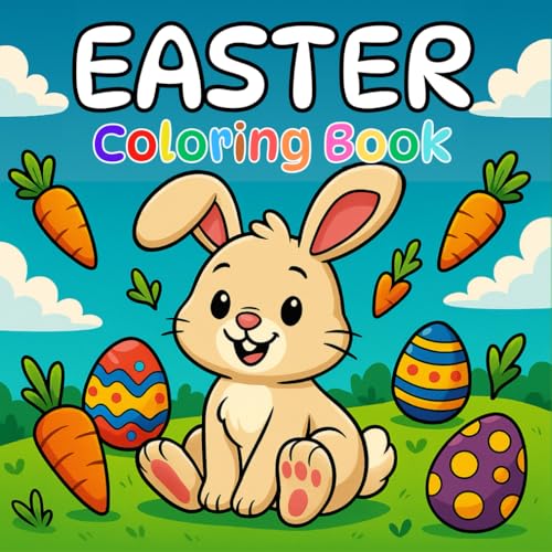 Easter Coloring Book for kids and adults by AstroToons: 50 Great Easter Images for Coloring: Cute Bunnies and Adorable Chicks von Independently published