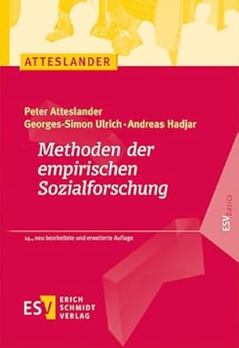Methoden der empirischen Sozialforschung (ESVbasics) von Schmidt, Erich Verlag