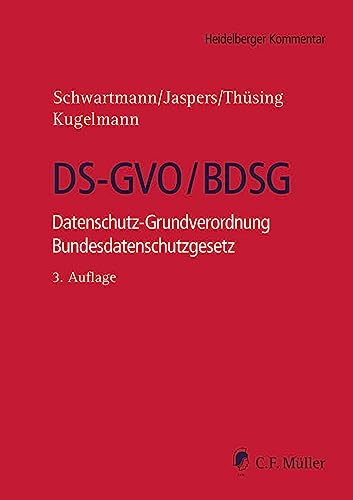 DS-GVO/BDSG: Datenschutz-Grundverordnung Bundesdatenschutzgesetz (Heidelberger Kommentar)