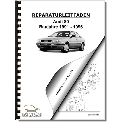 Audi 80, Typ 8C (91-96) 6 Zyl 2.6/2.8l Benzinmotor 139-174 PS Reparaturanleitung von KFZ-VERLAG
