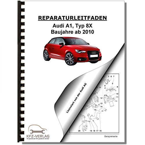 Audi A1, Typ 8X (10>) 4-Zyl. 1,4l Benzinmotor TFSI 122 PS - Reparaturanleitung