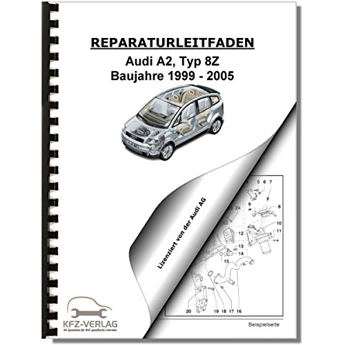 Audi A2, Typ 8Z (99-03) Schaltplan, Stromlaufplan, Verkabelung, Elektrik, Pläne
