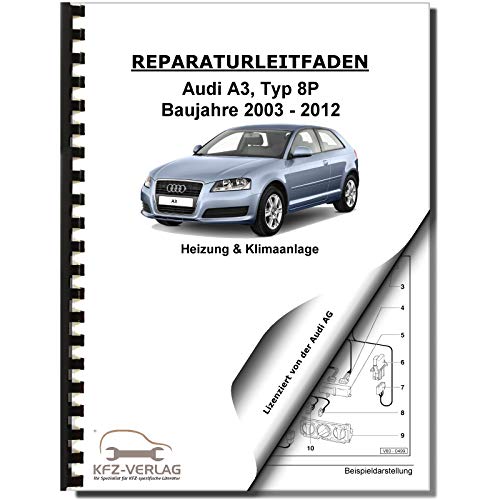 Audi A3 Typ 8P 2003-2012 Heizung Belüftung Klimaanlage Reparaturanleitung