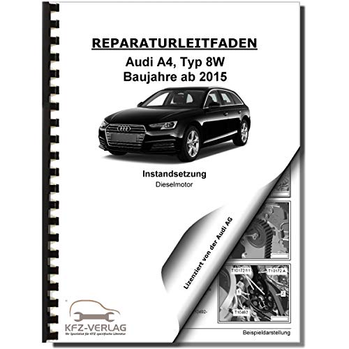 Audi A4 8W (15>) Instandsetzung Dieselmotor 6-Zyl 3,0l Reparaturanleitung