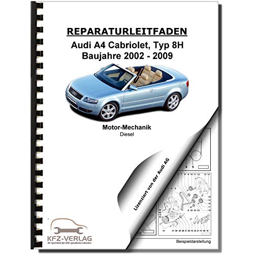 Audi A4 Cabriolet (02-08) 6 Zyl. 2,5l Dieselmotor TDI 155-180 PS Rep-Anleitung