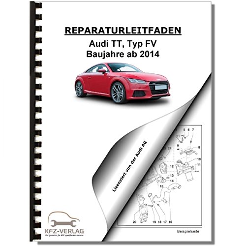 Audi TT, Typ 8S (14>) Instandhaltung, Inspektion, Wartung - Reparaturanleitung