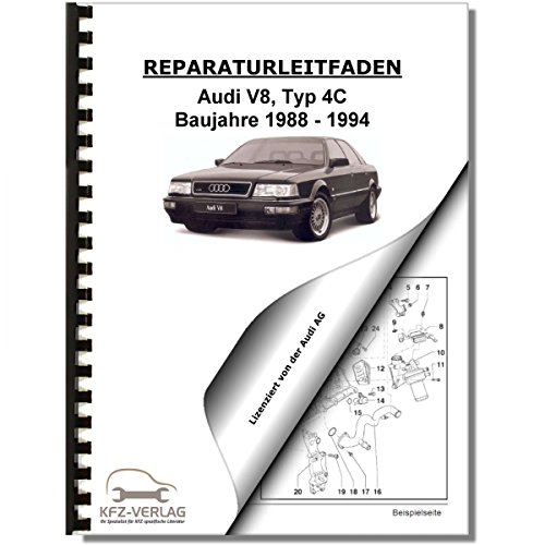 Audi V8 (88-94) 8-Zyl. 3,6l 4,2l Benzinmotor 250 und 280 PS - Reparaturanleitung von KFZ-VERLAG