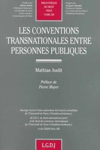 les conventions transnationales entre personnes publiques (358)