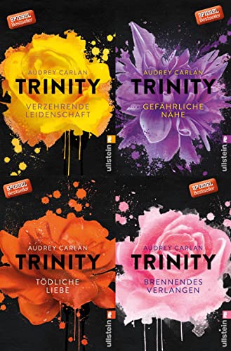 Trinity-Serie in 4 Bänden von Audrey Carlan + 1 exklusives Postkartenset