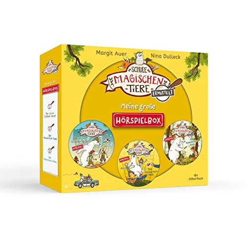 Die Schule der magischen Tiere ermittelt - Hörspiele: Meine große Hörspielbox: »Der grüne Glibber-Brief«, »Der Hausschuh-Dieb«, »Der Kokosnuss-Klau«: 3 CDs Die Schule der magischen Tiere ermittelt - Hörspiele: Meine große Hörspielbox: »Der grüne Glibber-Brief«, »Der Hausschuh-Dieb«, »Der Kokosnuss-Klau«: 3 CDs