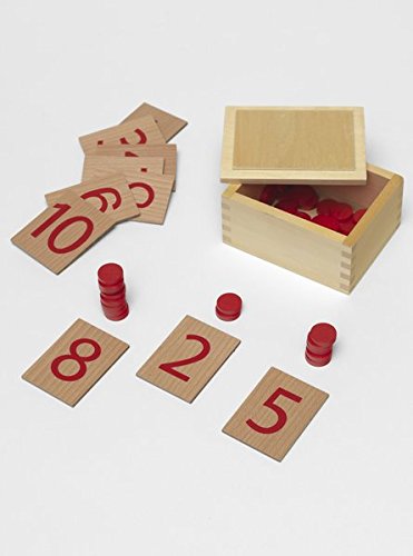 Ziffern 1 bis 10 auf Holzbrettchen: Montessori-Material (Montessori-Materialien) von Auer Verlag in der AAP Lehrerfachverlage GmbH