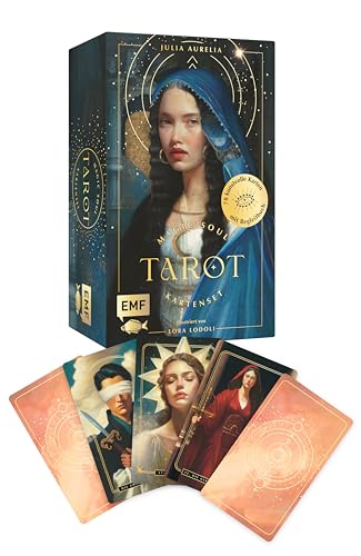 Tarot-Kartenset: Magic Soul Tarot: 78 kunstvoll illustrierte Karten mit Goldrand und Begleitbuch – mit Themenschwerpunkt: zwischenmenschliche Beziehungen