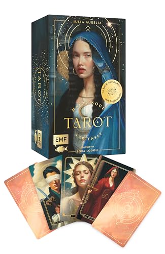 Tarot-Kartenset: Magic Soul Tarot: 78 kunstvoll illustrierte Karten mit Goldrand und Begleitbuch – mit Themenschwerpunkt: zwischenmenschliche Beziehungen Tarot-Kartenset: Magic Soul Tarot: 78 kunstvoll illustrierte Karten mit Goldrand und Begleitbuch – mit Themenschwerpunkt: zwischenmenschliche Beziehungen