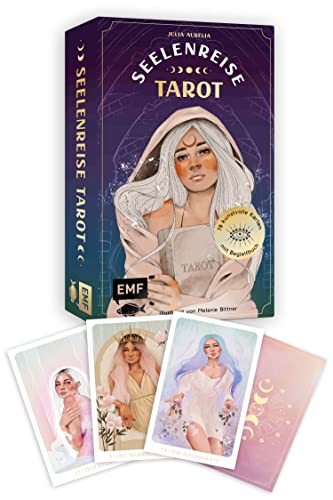 Tarot-Kartenset: Seelenreise Tarot: 78 kunstvoll illustrierte Karten mit Goldrand und Begleitbuch von Edition Michael Fischer / EMF Verlag