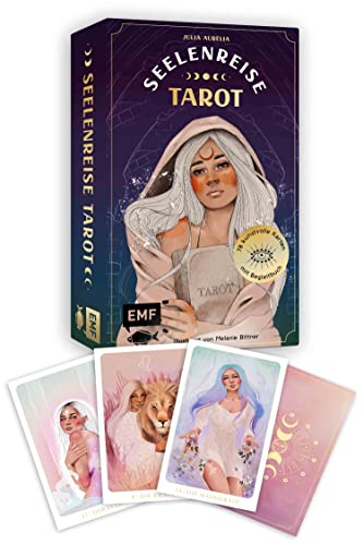 Tarot-Kartenset: Seelenreise Tarot: 78 kunstvoll illustrierte Karten mit Goldrand und Begleitbuch von Zooblu