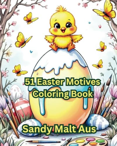 51 Easter Motives Coloring Book von Independently published