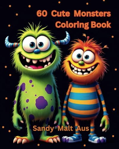 60 cute monsters coloring book von Independently published