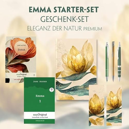 Emma Starter-Paket Geschenkset 2 Bücher (mit Audio-Online) + Eleganz der Natur Schreibset Premium: Emma Starter-Paket Geschenkset 2 Bücher (mit ... Starter-Set Englisch: Jane Austen Kollektion)