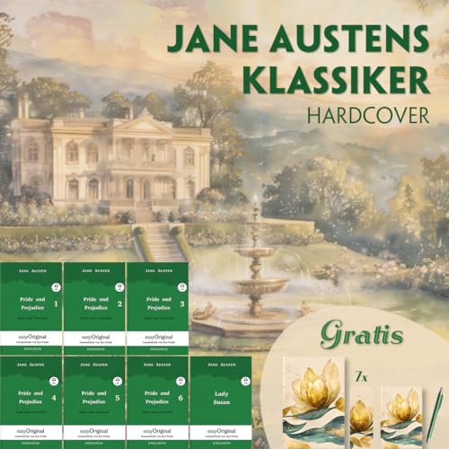 Jane Austens Klassiker Hardcover (7 Bücher + Audio-Online + exklusive Extras) - Frank-Lesemethode, m. 7 Audio, m. 7 Audio, 7 Teile: Weg mit dem ... und perfektionieren durch Eintauchen von easyOriginal