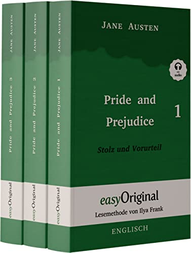 Pride and Prejudice / Stolz und Vorurteil - Teile 1-3 Hardcover (mit kostenlosem Audio-Download-Link), 3 Teile: Lesemethode von Ilya Frank - ... Lesen lernen, auffrischen und perfektionieren von easyOriginal