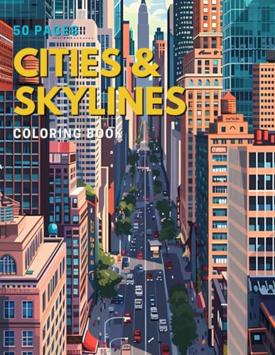 50 Cities & Skylines Coloring Book von Independently published