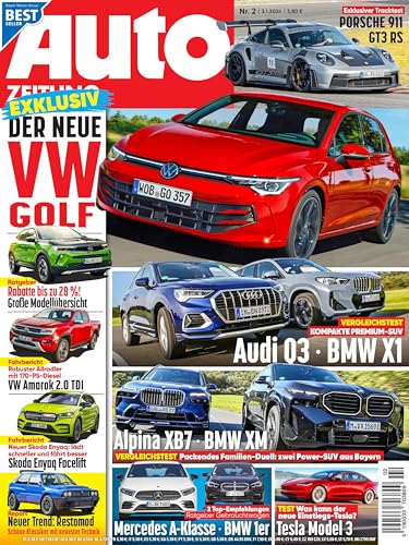 Auto Zeitung 2/2024 "Exklusiv Der neue VW Golf"
