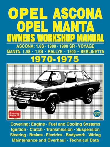 OPEL ASCONA OPEL MANTA OWNERS WORKSHOP MANUAL 1970-1975