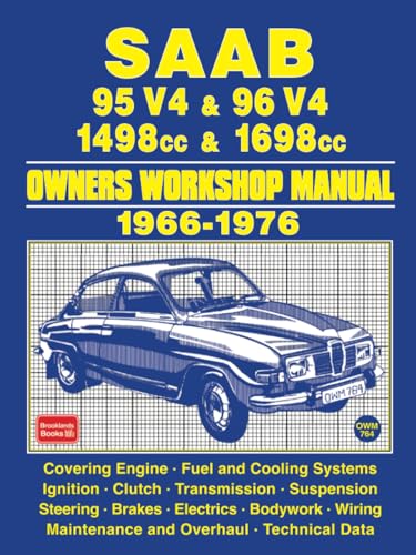 Saab 95 V4 & 96 V4 1498cc & 1698cc 1966-1976 Owners Workshop Manual