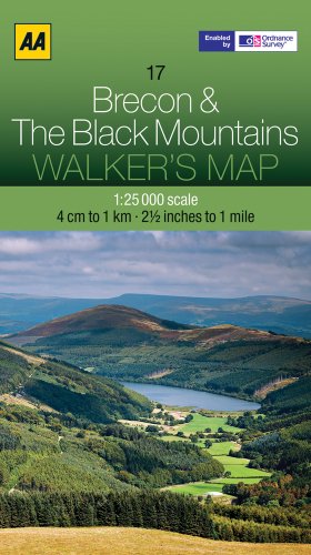 Walker's Map 17 Brecon & Black Mts 1 : 25 000