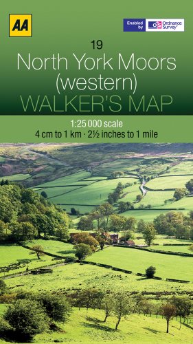 Walker's Map 19 North York Moors 1 : 25 000 von Automobil Association