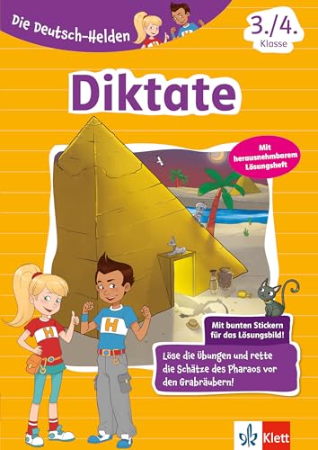 Klett Diktate 3./4. Klasse: Deutsch-Übungsheft für die Grundschule mit Stickern (Die Deutsch-Helden)
