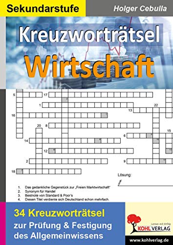 Kreuzworträtsel Wirtschaft: Prüfung und Festigung des Allgemeinwissens
