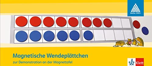 Wendekarten für Lehrer magnetisch 1-4: 100 magnetische Wendeplättchen (Durchmesser 4 cm) incl. Zwanzigerfeld und -reihe Klasse 1-4 (Programm Mathe 2000+)