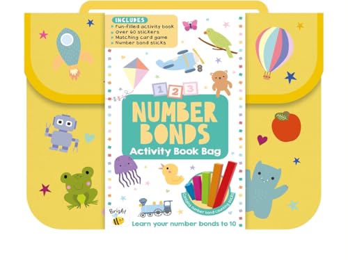 Bright Bee Number Bonds Activity Book Bag (Activity book, matching card game, number bond sticks and more!) von Autumn Publishing