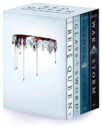 Red Queen 4-Book Paperback Box Set: Red Queen, Glass Sword, King's Cage, War Strom von HarperCollins