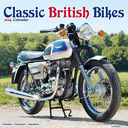 Classic British Motorbikes - Britische Motorrad-Oldtimer 2024 – 16-Monatskalender: Original Avonside-Kalender [Mehrsprachig] [Kalender] (Wall-Kalender) von Avonside Publishing Ltd