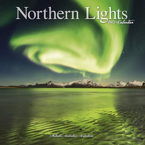 Northern Lights - Faszinierendes Nordlicht - Aurora Borealis 2025: Original Avonside-Kalender [Mehrsprachig] [Kalender] (Wall-Kalender) von AVONSIDE