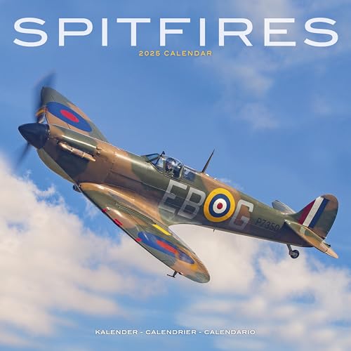Spitfires – Spitfire – Britisches Jagdflugzeug 2025: Original Avonside-Kalender [Mehrsprachig] [Kalender] (Wall-Kalender) von AVONSIDE