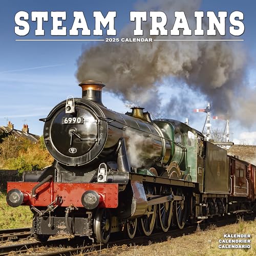 Steam Trains – Dampflokomotiven 2025 – 16-Monatskalender: Original Avonside-Kalender [Mehrsprachig] [Kalender] (Wall-Kalender)