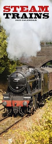 Steam Trains – Dampflokomotiven 2025: Original Avonside-Kalender – Slimline [Mehrsprachig] [Kalender] (Slimline-Kalender)