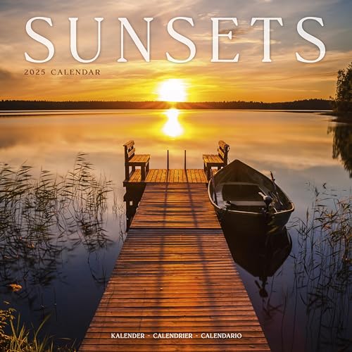 Sunsets – Sonnenuntergänge 2025 – 16-Monatskalender: Original Avonside-Kalender [Mehrsprachig] [Kalender] (Wall-Kalender)