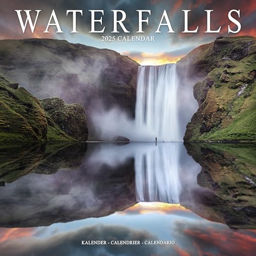 Waterfalls – Wasserfälle 2025 – 16-Monatskalender: Original Avonside-Kalender [Mehrsprachig] [Kalender] (Wall-Kalender)
