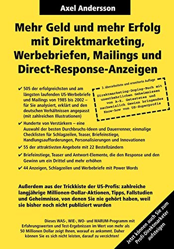 Mehr Geld und mehr Erfolg mit Direktmarketing, Werbebriefen, Mailings von Books on Demand GmbH