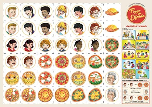 Pizza für Elfrida - Bildkartenversion (A3, Multilingual): in 16 Sprachen