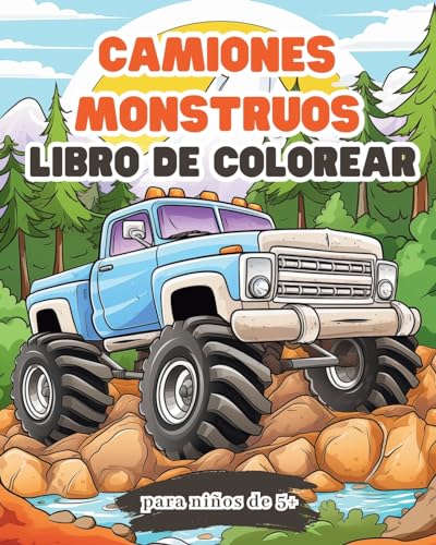 Camiones monstruos - Libro de colorear para para niños de 5+: Libro de actividades de coches grandes para niños y niñas von Blurb