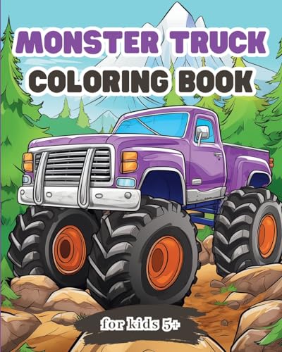 Monster Truck Coloring Book for Kids 5+: Big car activity book for boys and girls von Blurb