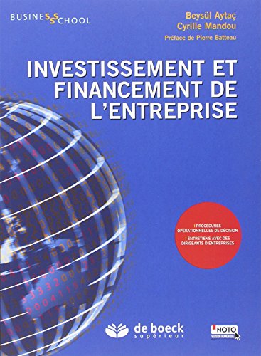 Investissement et financement de l'entreprise von De Boeck Supérieur