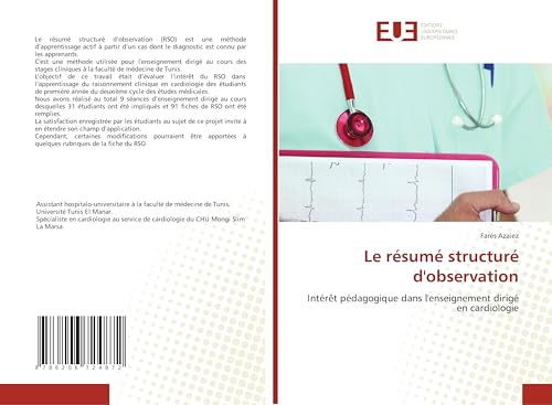 Le résumé structuré d'observation: Intérêt pédagogique dans l'enseignement dirigé en cardiologie